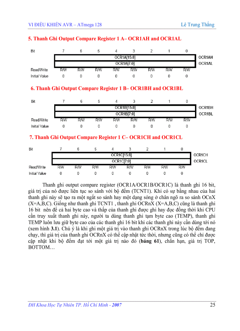 image for page VI ĐIỀU KHIỂN AVR ATmega 128 Lê Trung Thắng