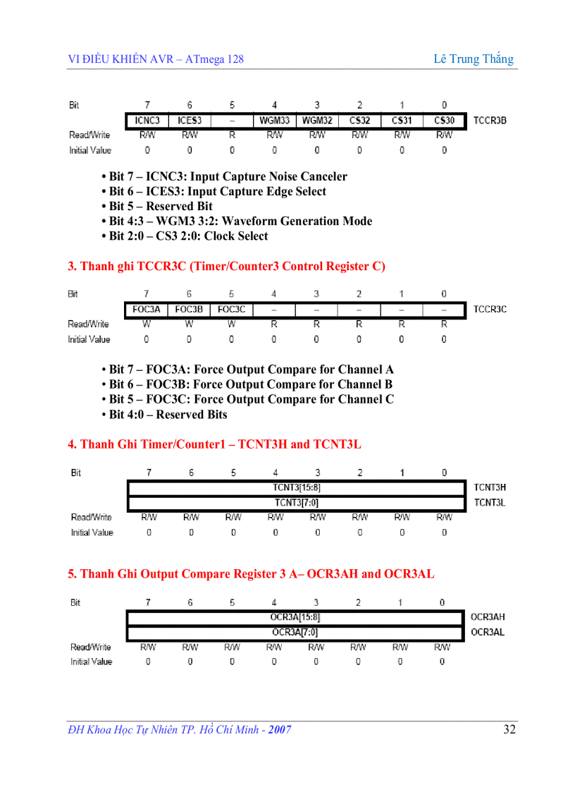 image for page VI ĐIỀU KHIỂN AVR ATmega 128 Lê Trung Thắng