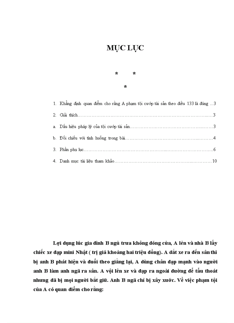 image for page Bài tập cá nhân số 2 môn luật hình sự