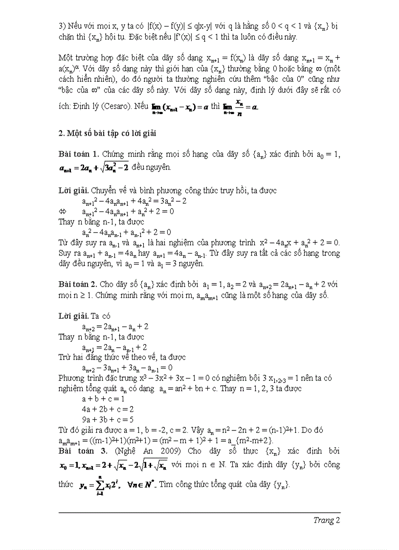 image for page Tài liệu dãy số BDHSG
