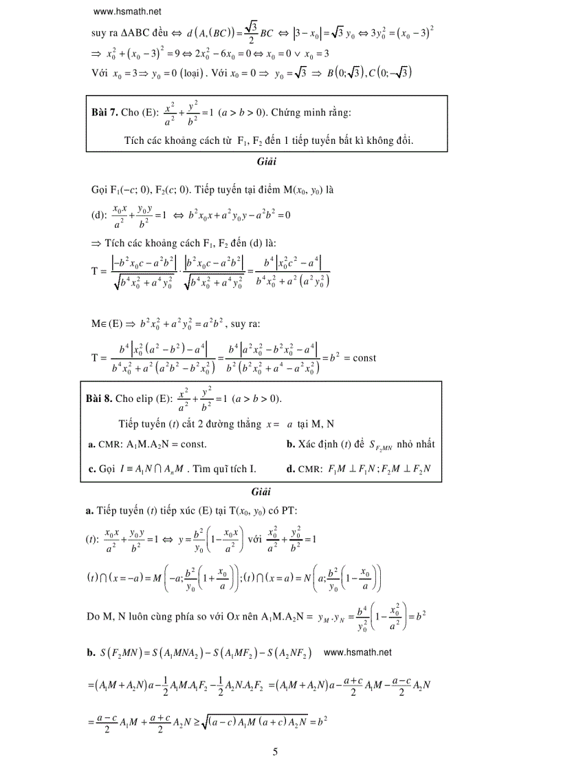 image for page Chuyên đề elip luyện thi đại học Đầy đủ lí thuyết và các dạng bài tập từ dễ đến khó