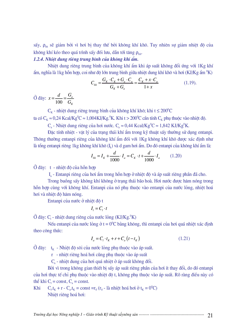 image for page Giáo trình Kỹ thuật sấy nông dản GS TS Phạm Xuân Vượng