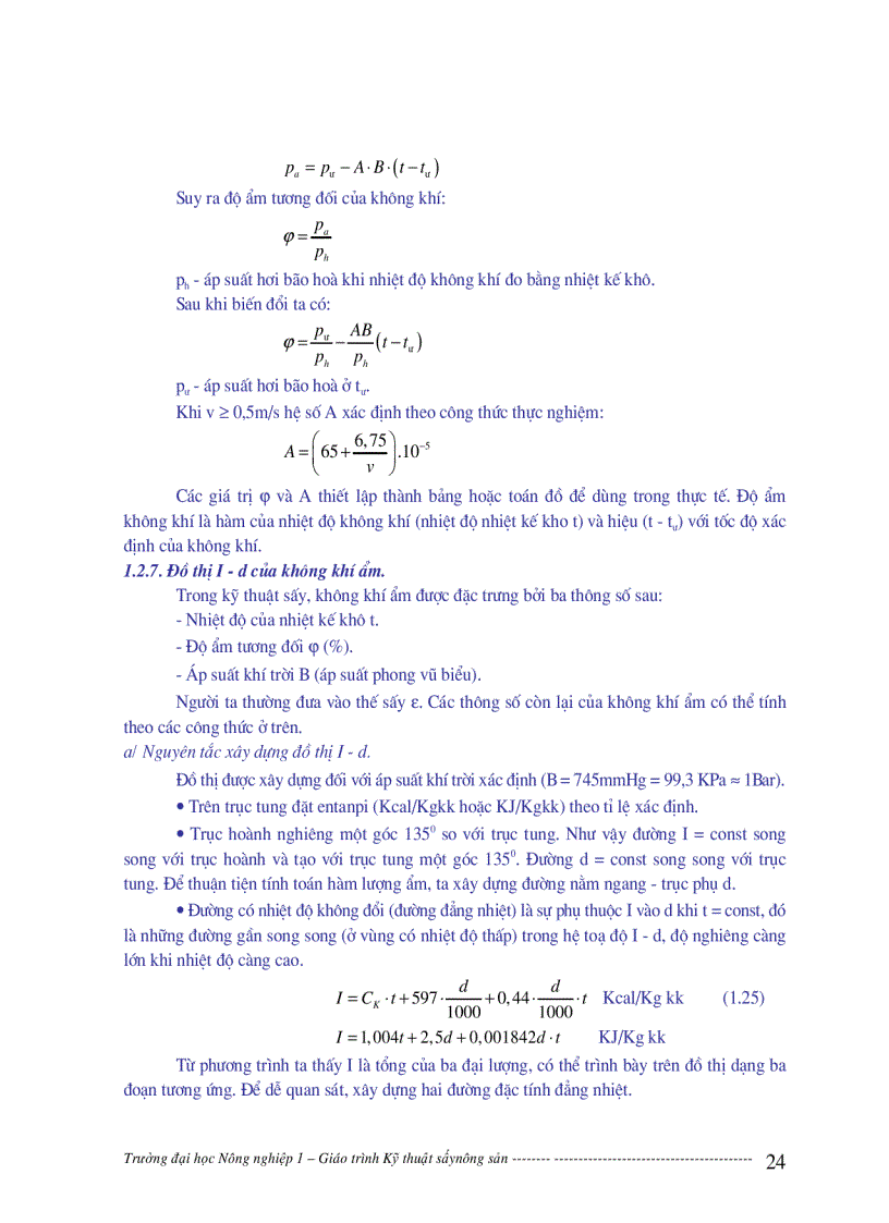 image for page Giáo trình Kỹ thuật sấy nông dản GS TS Phạm Xuân Vượng