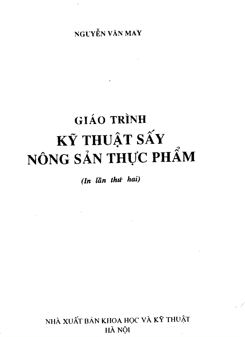 image for page Kỹ thuật sấy nông sản thực phẩm NXBKHKT toán Sách scan