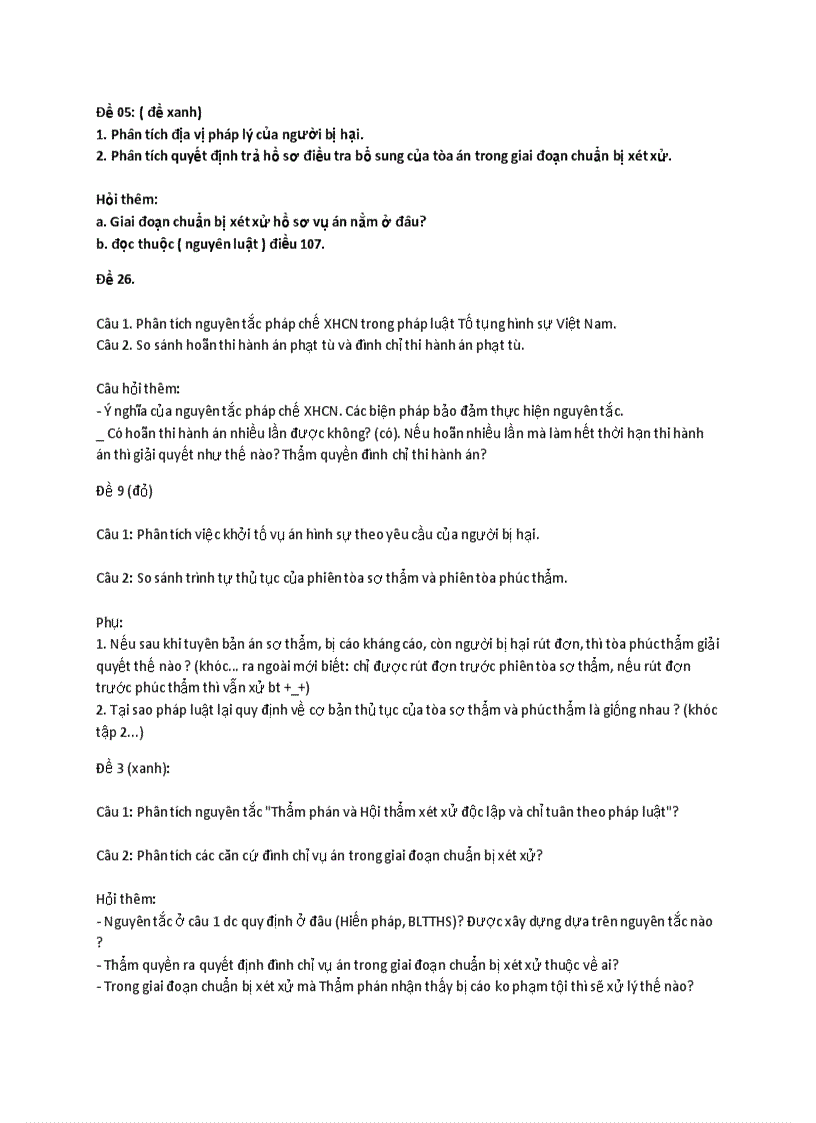 image for page Đề thi tố tụng hình sự 2