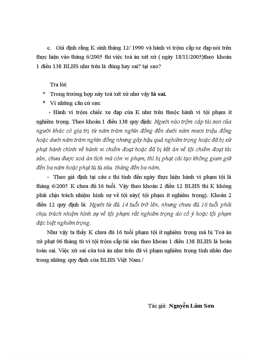 image for page Bài tập môn hình sự