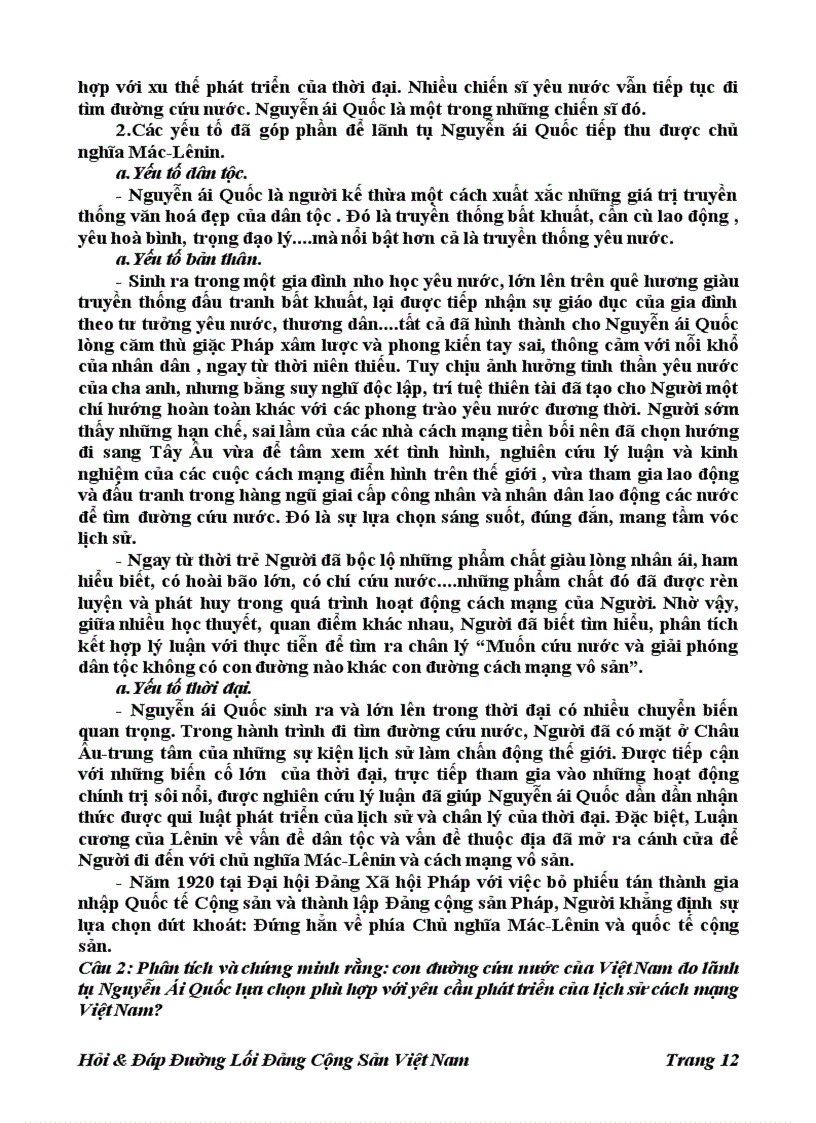 image for page 196 Câu Hỏi đáp Đường Lối Đảng Cộng Sản Việt Nam