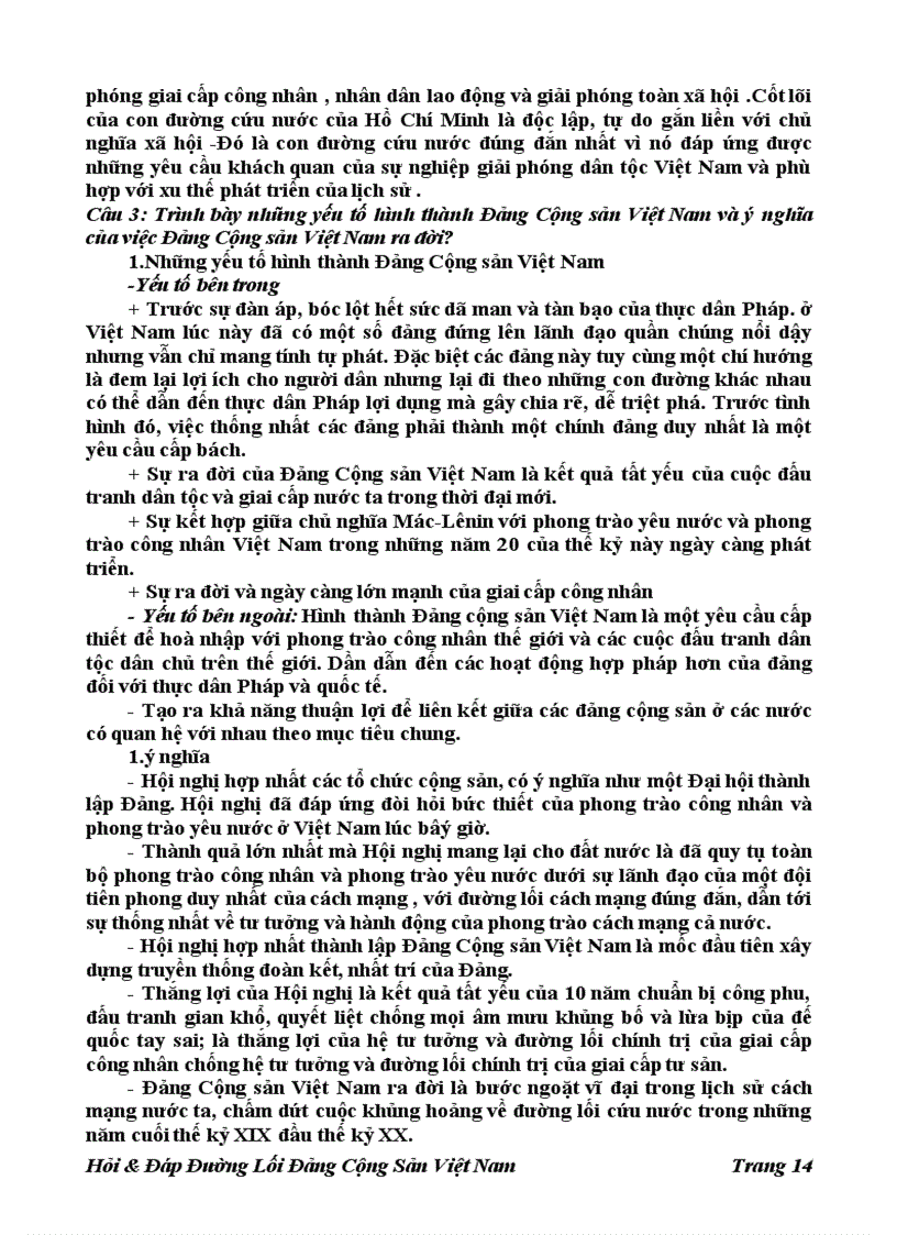 image for page 196 Câu Hỏi đáp Đường Lối Đảng Cộng Sản Việt Nam