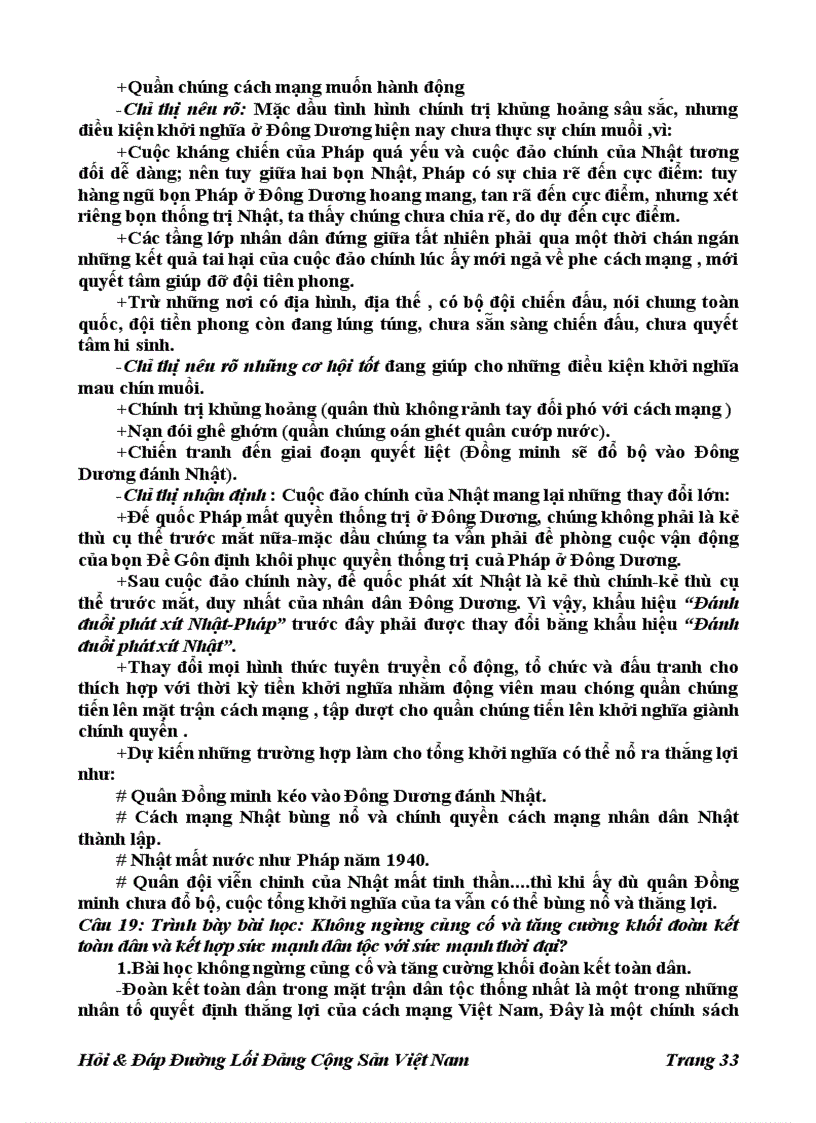 image for page 196 Câu Hỏi đáp Đường Lối Đảng Cộng Sản Việt Nam