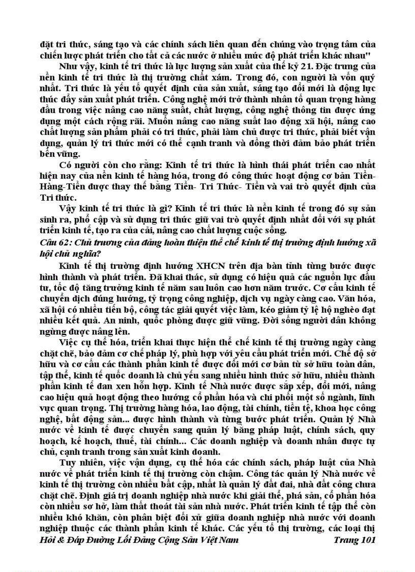 image for page 196 Câu Hỏi đáp Đường Lối Đảng Cộng Sản Việt Nam