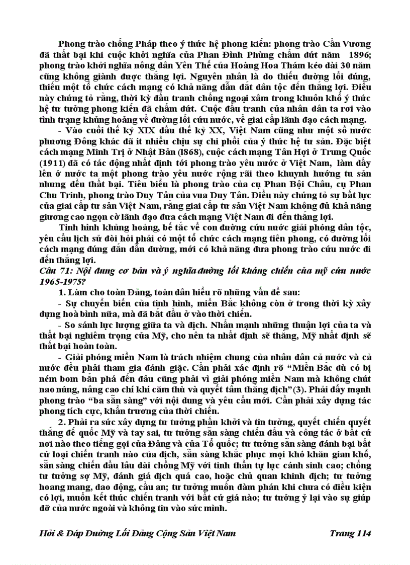 image for page 196 Câu Hỏi đáp Đường Lối Đảng Cộng Sản Việt Nam