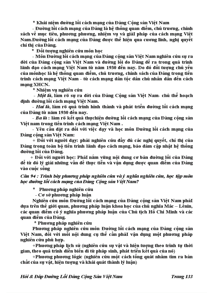 image for page 196 Câu Hỏi đáp Đường Lối Đảng Cộng Sản Việt Nam
