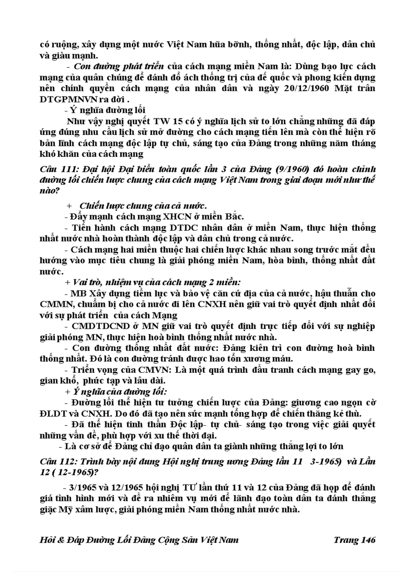 image for page 196 Câu Hỏi đáp Đường Lối Đảng Cộng Sản Việt Nam