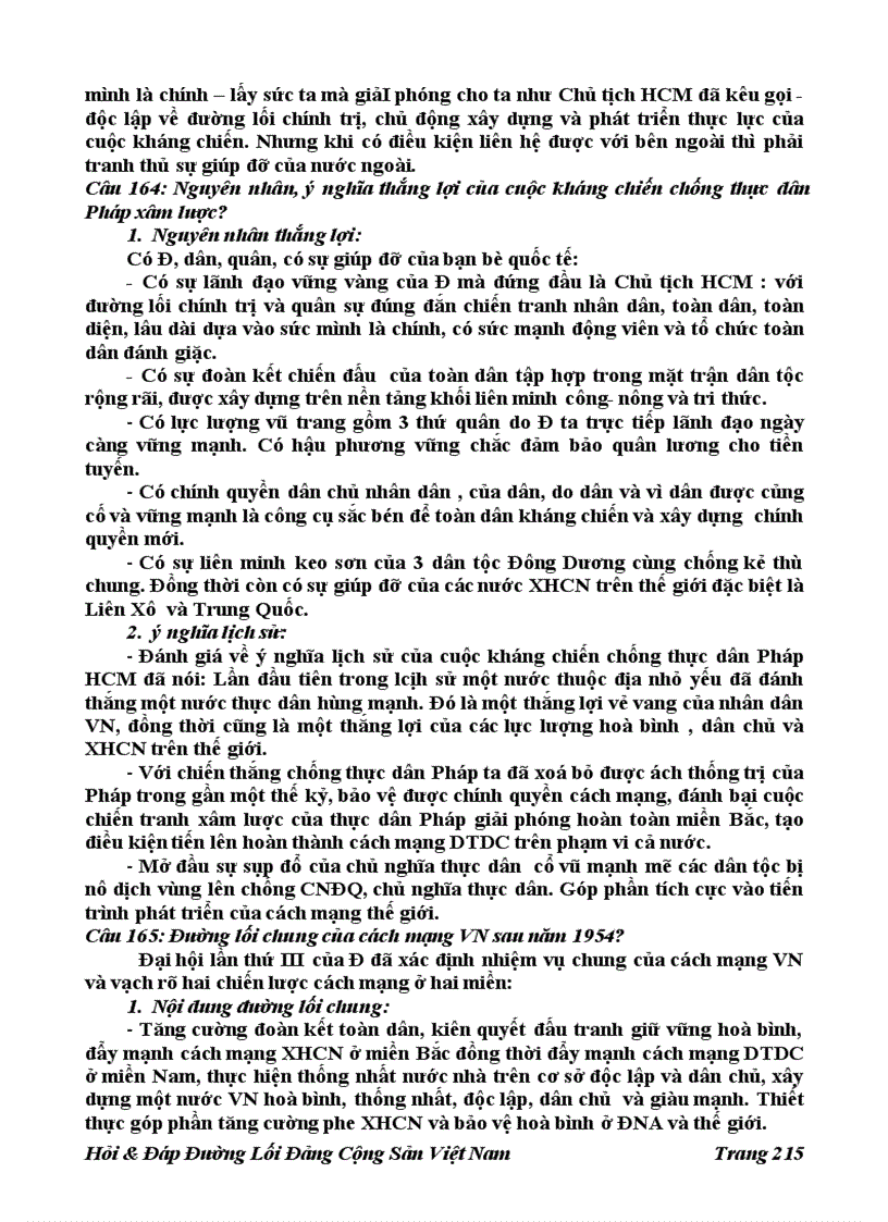 image for page 196 Câu Hỏi đáp Đường Lối Đảng Cộng Sản Việt Nam