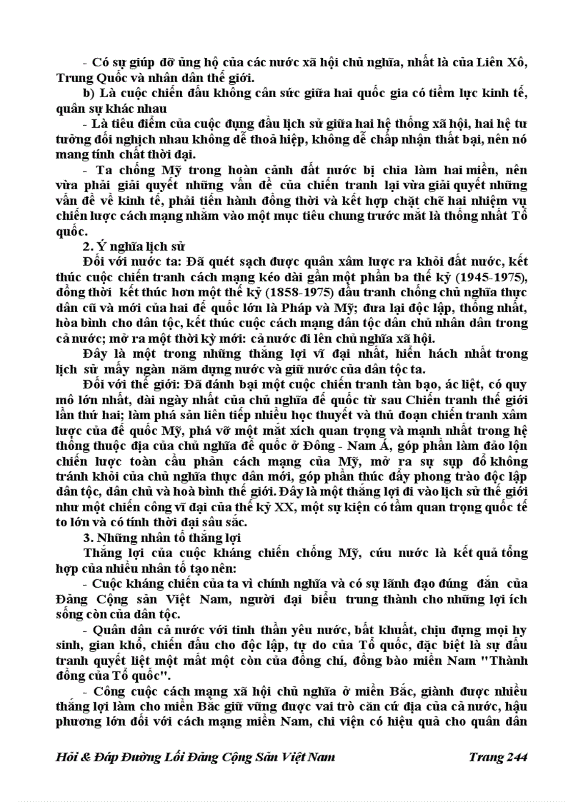 image for page 196 Câu Hỏi đáp Đường Lối Đảng Cộng Sản Việt Nam