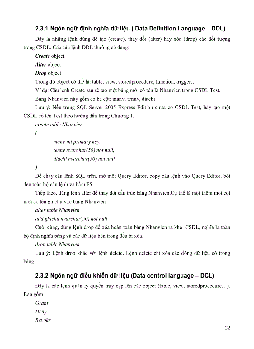 image for page Hướng dẫn sử dụng SQL Server 2005