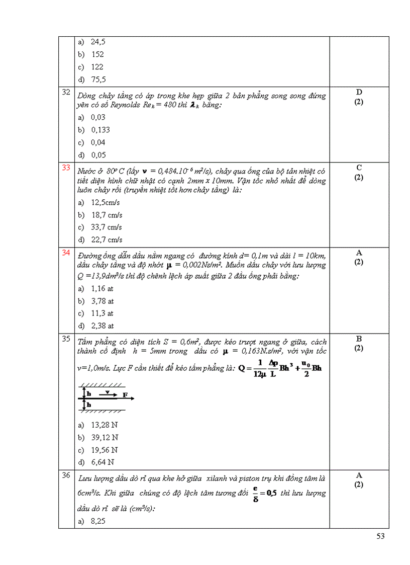 image for page Một số đề trắc nghiệm cơ lưu chất dhspkt tphcm 2