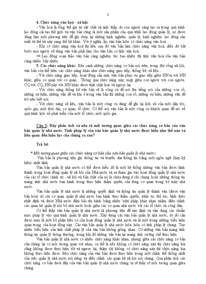 image for page Tổng hợp các câu hỏi về văn bản quản lý nhà nước