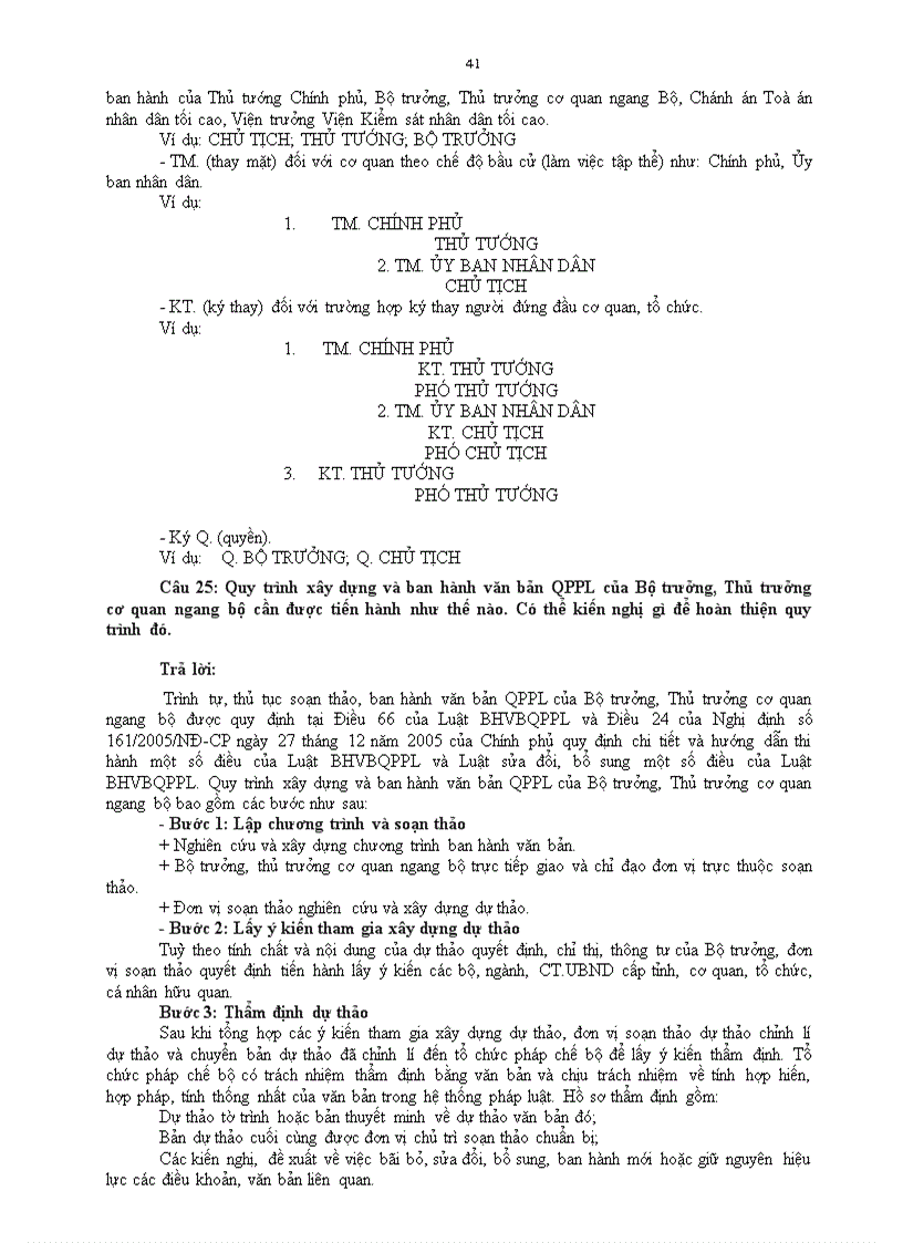 image for page Tổng hợp các câu hỏi về văn bản quản lý nhà nước