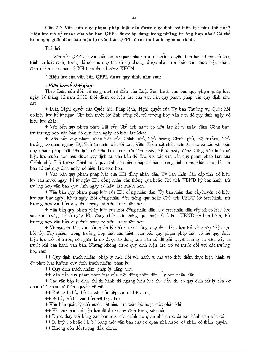 image for page Tổng hợp các câu hỏi về văn bản quản lý nhà nước