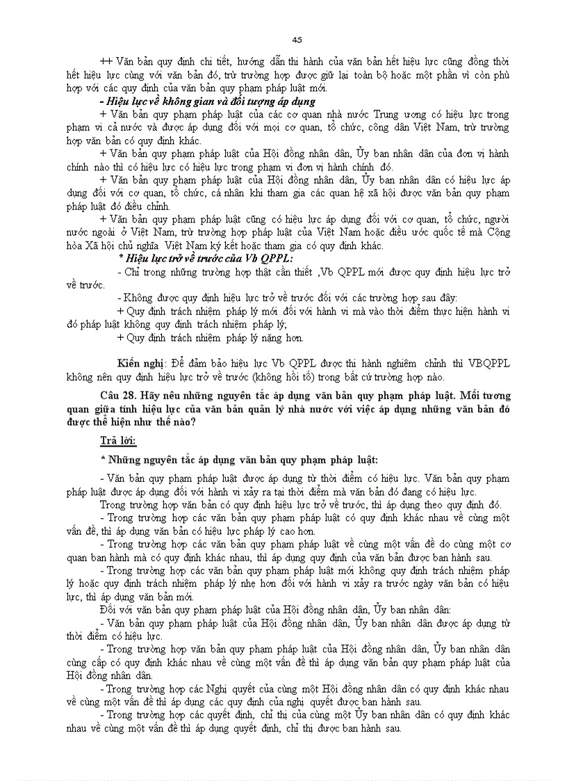 image for page Tổng hợp các câu hỏi về văn bản quản lý nhà nước