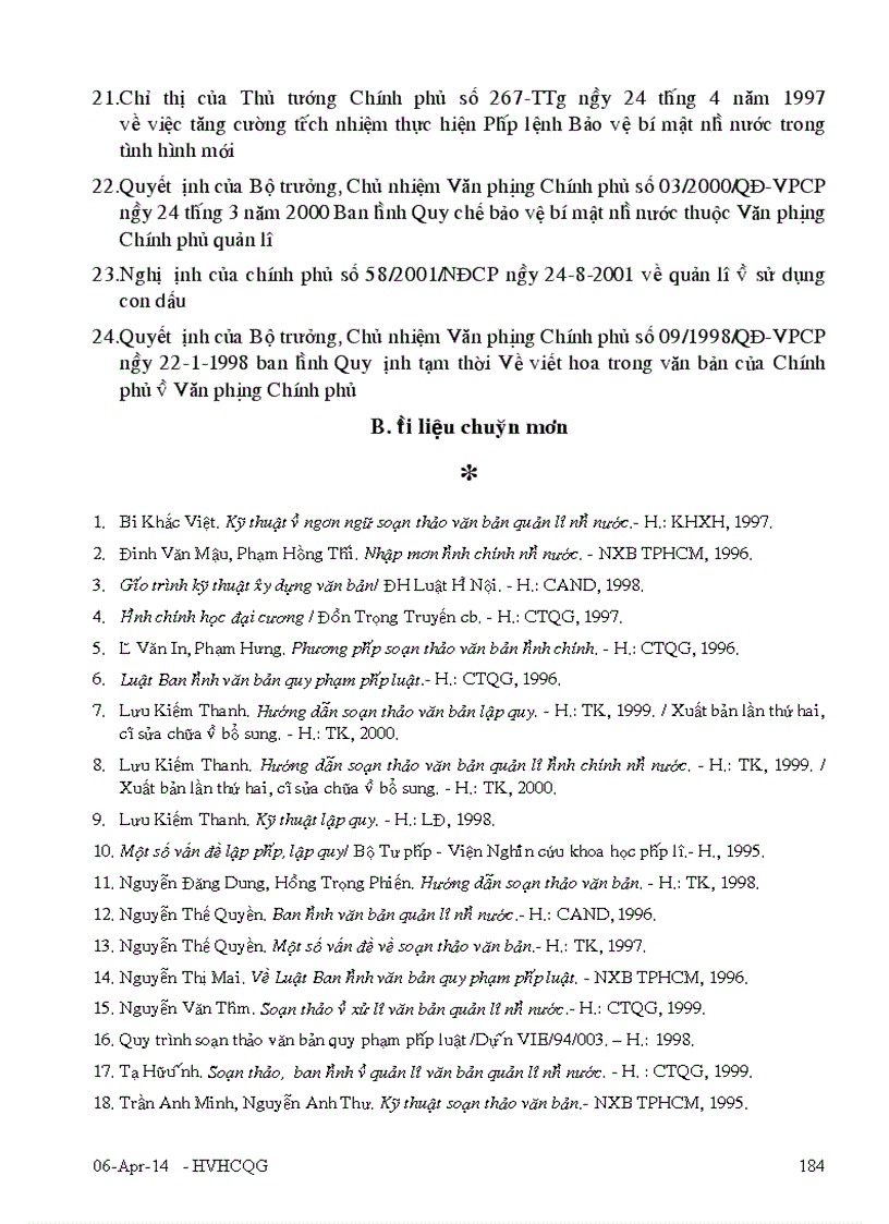 image for page Kỹ thuật xây dựng và ban hành văn bản quản lý hành chính nhà nước 1