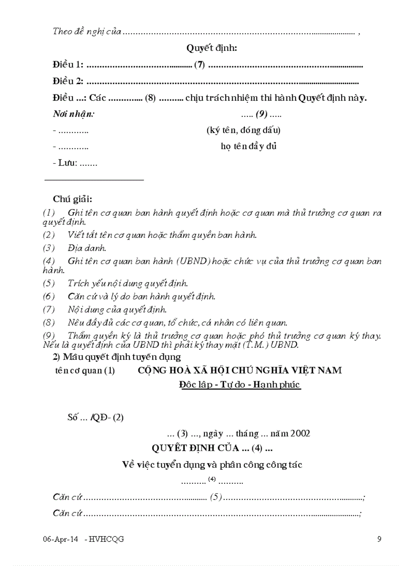 image for page Kỹ thuật xây dựng và ban hành văn bản quản lý hành chính nhà nước Phần 2