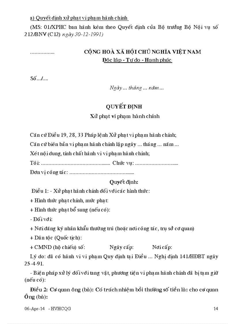 image for page Kỹ thuật xây dựng và ban hành văn bản quản lý hành chính nhà nước Phần 2