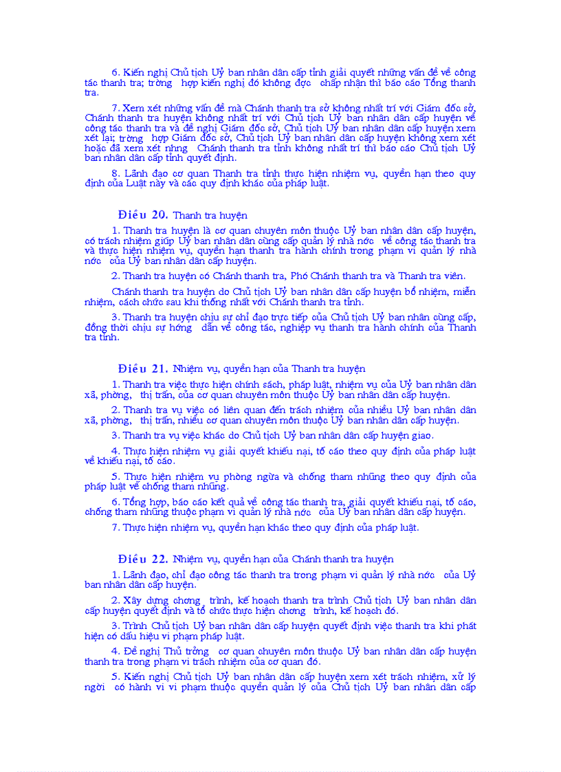 image for page Luật của Quốc hội Nước cộng hoà xã hội chủ nghĩa Việt Nam số 22 2004 QH11 về thanh tra