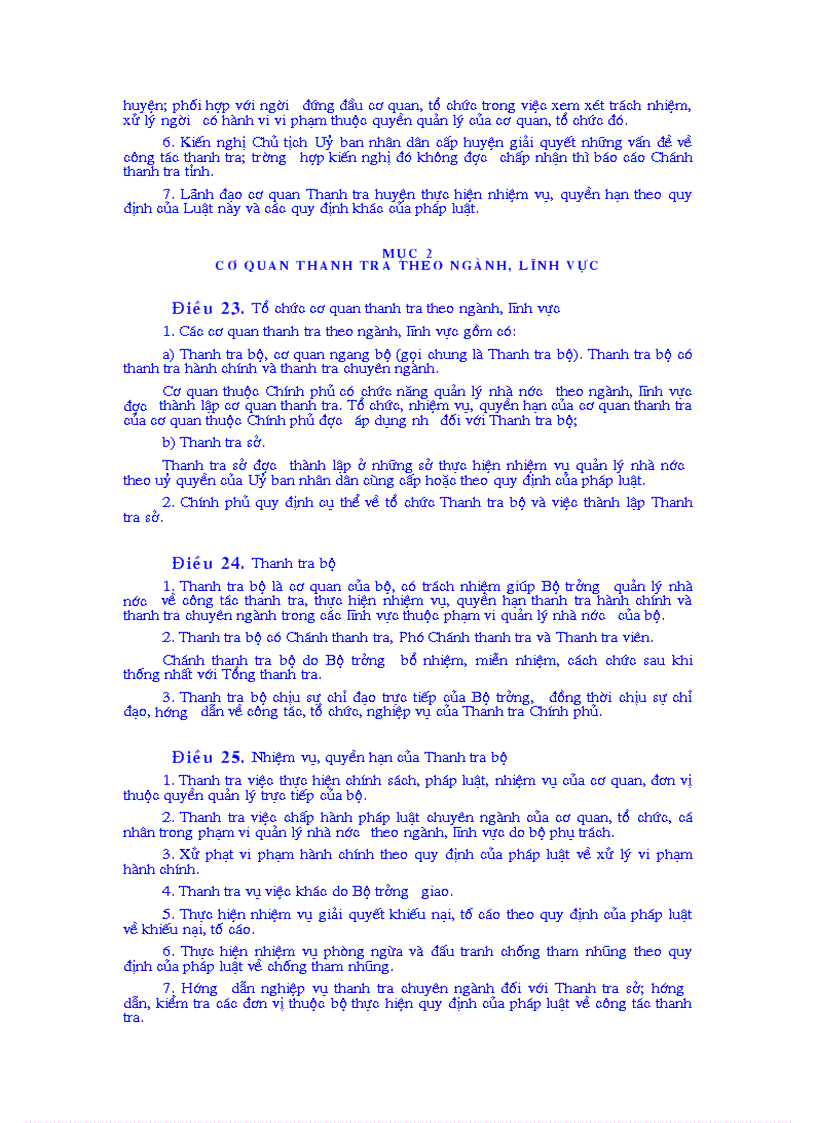 image for page Luật của Quốc hội Nước cộng hoà xã hội chủ nghĩa Việt Nam số 22 2004 QH11 về thanh tra