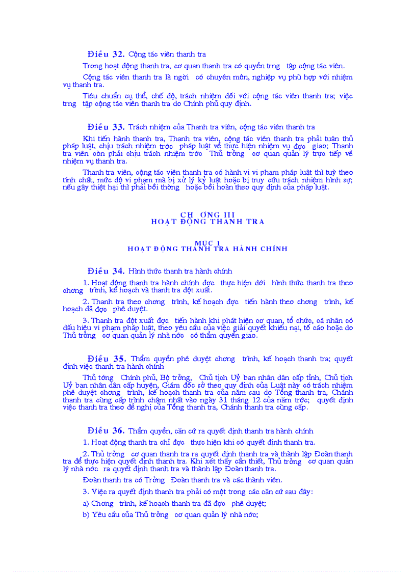 image for page Luật của Quốc hội Nước cộng hoà xã hội chủ nghĩa Việt Nam số 22 2004 QH11 về thanh tra