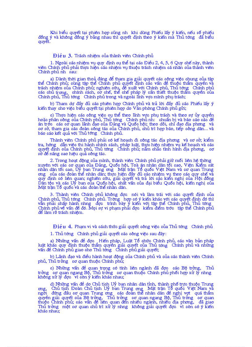 image for page Nghị định của chính phủ Số 23 2003 NĐ CP ngày 12 tháng 3 năm 2003 Ban hành Quy chế làm việc của Chính phủ