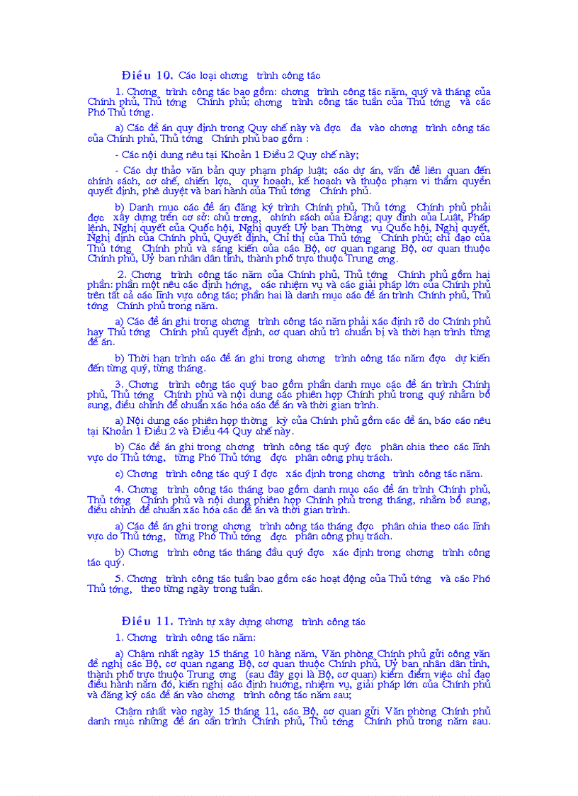 image for page Nghị định của chính phủ Số 23 2003 NĐ CP ngày 12 tháng 3 năm 2003 Ban hành Quy chế làm việc của Chính phủ