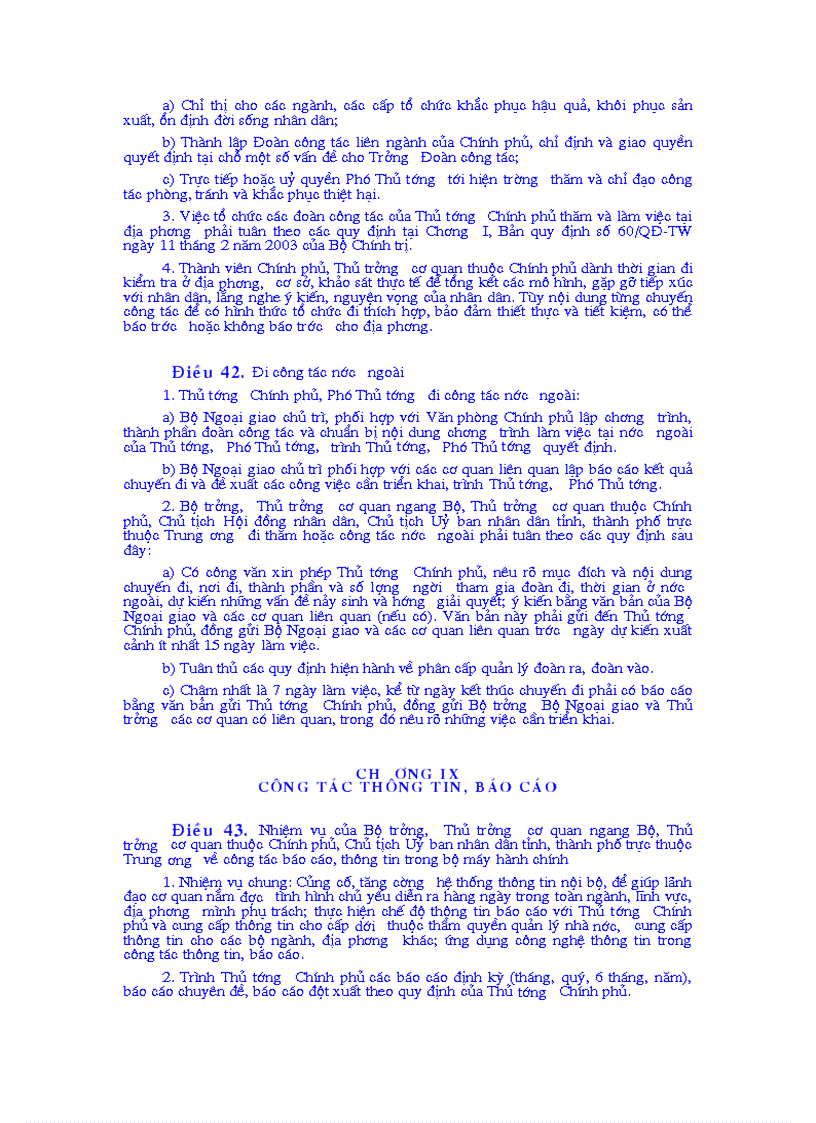 image for page Nghị định của chính phủ Số 23 2003 NĐ CP ngày 12 tháng 3 năm 2003 Ban hành Quy chế làm việc của Chính phủ