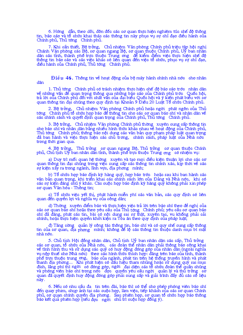 image for page Nghị định của chính phủ Số 23 2003 NĐ CP ngày 12 tháng 3 năm 2003 Ban hành Quy chế làm việc của Chính phủ