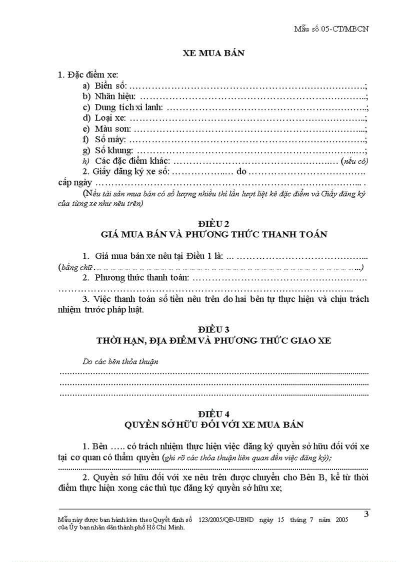 image for page Hợp đồng mua bán xe