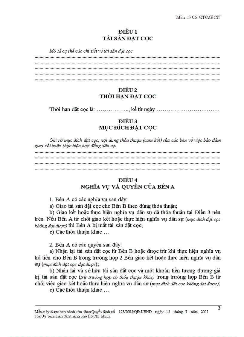 image for page Hợp đồng đặt cọc