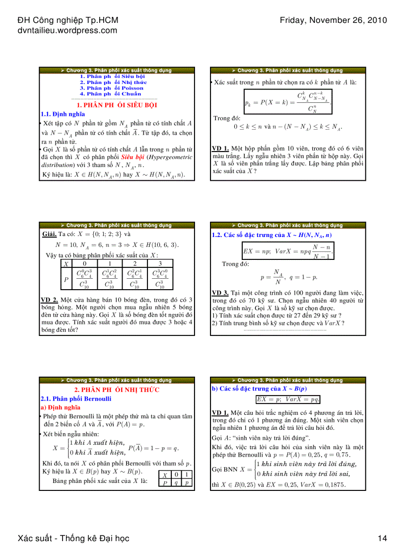 image for page Xác suất thống kê bảng phân phối bài tập trắc nghiệm xác suất thống kê