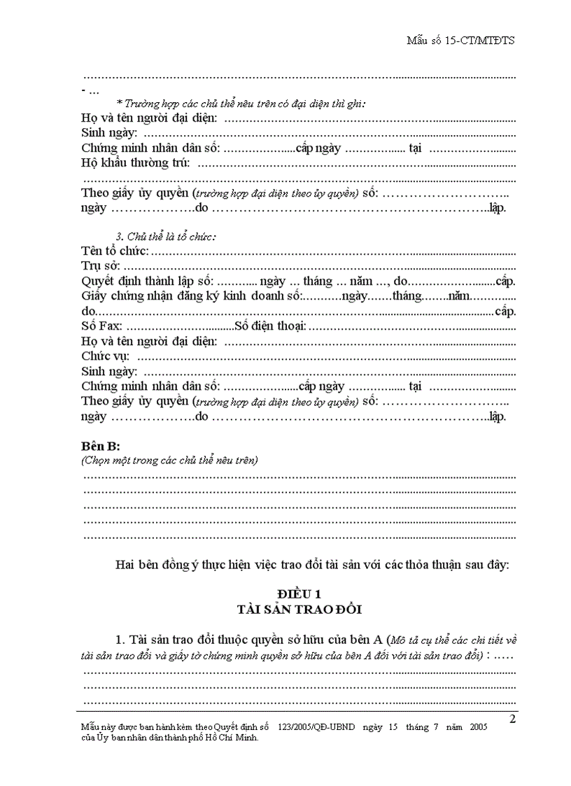 image for page Hợp đồng trao đổi tài sản