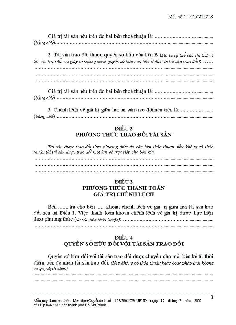 image for page Hợp đồng trao đổi tài sản