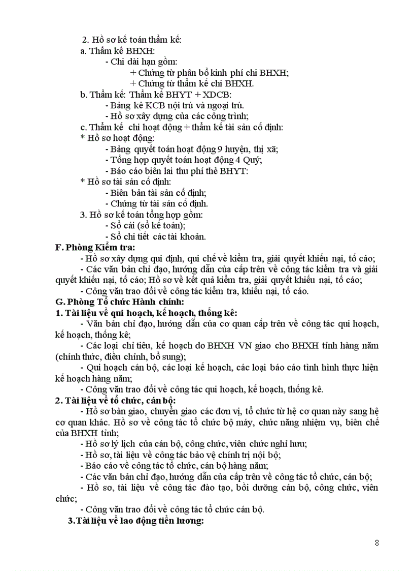 image for page Hướng dẫn thực hiện công tác lưu trữ hồ sơ tài liệu theo quyết định 1433 qđ bhxh