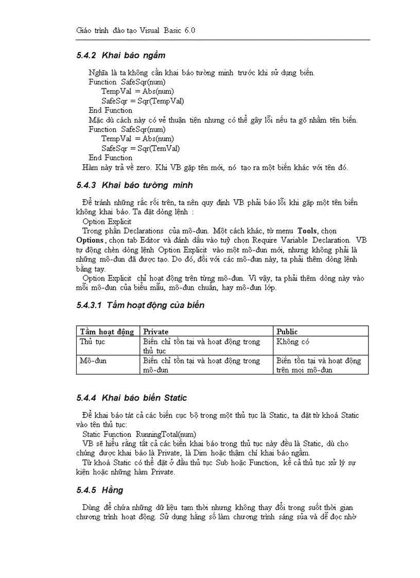 image for page Giáo trình đào tạo Visual Basic 6 0 FPT Software Solution