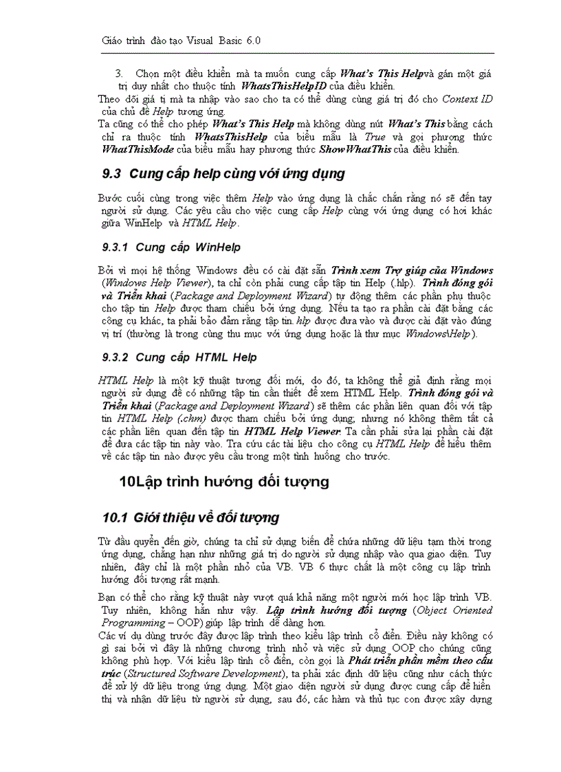 image for page Giáo trình đào tạo Visual Basic 6 0 FPT Software Solution