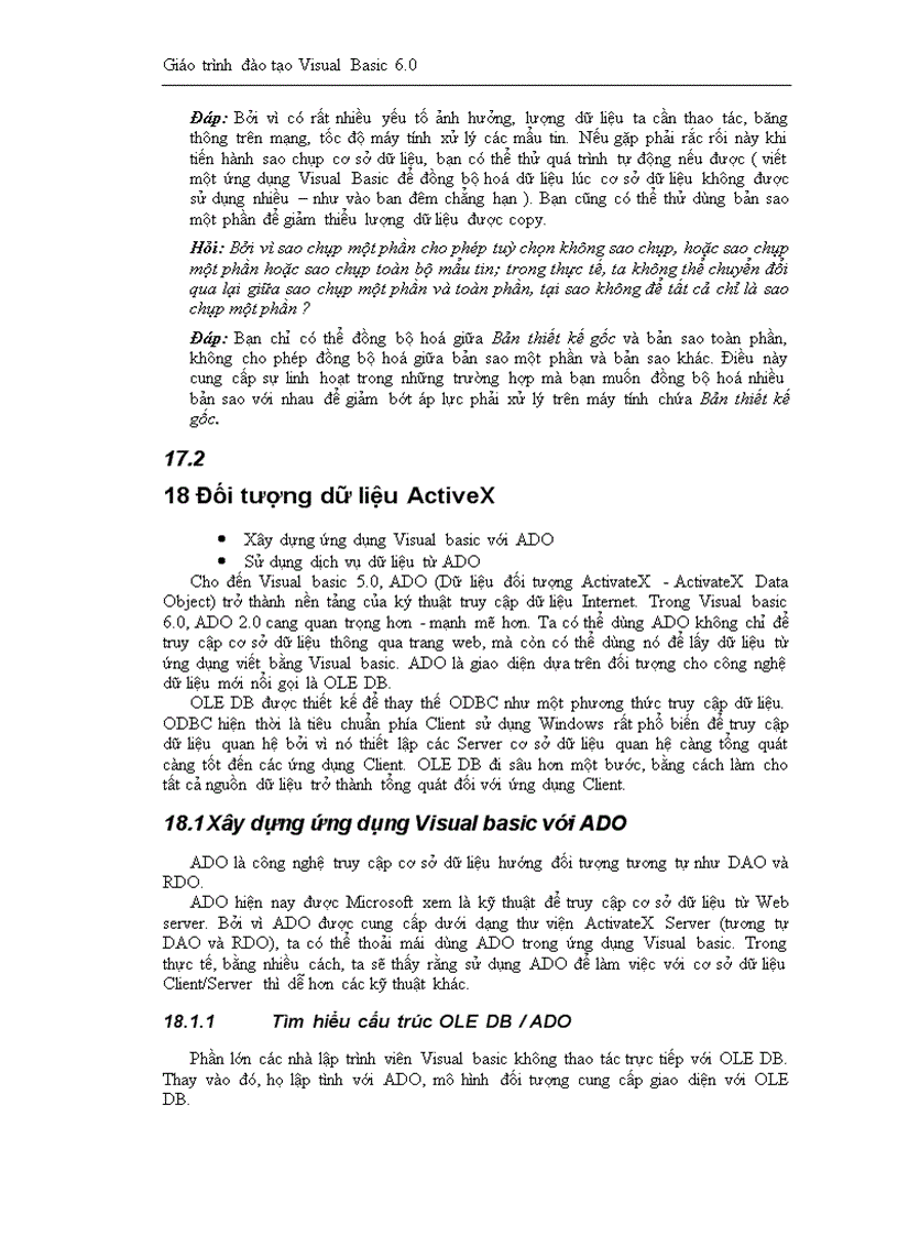 image for page Giáo trình đào tạo Visual Basic 6 0 FPT Software Solution
