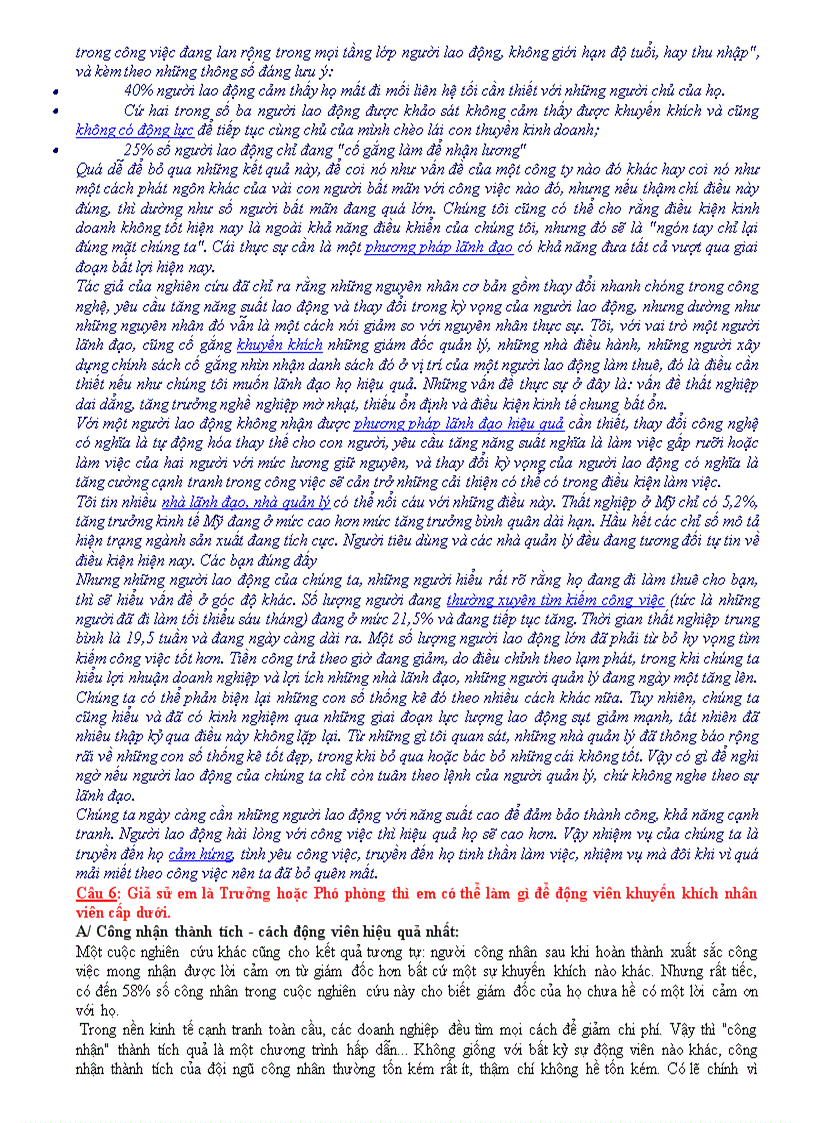 image for page Các câu hỏi có trả lời của môn quản trị học mỗi câu hỏi có nhiều cách trả lời