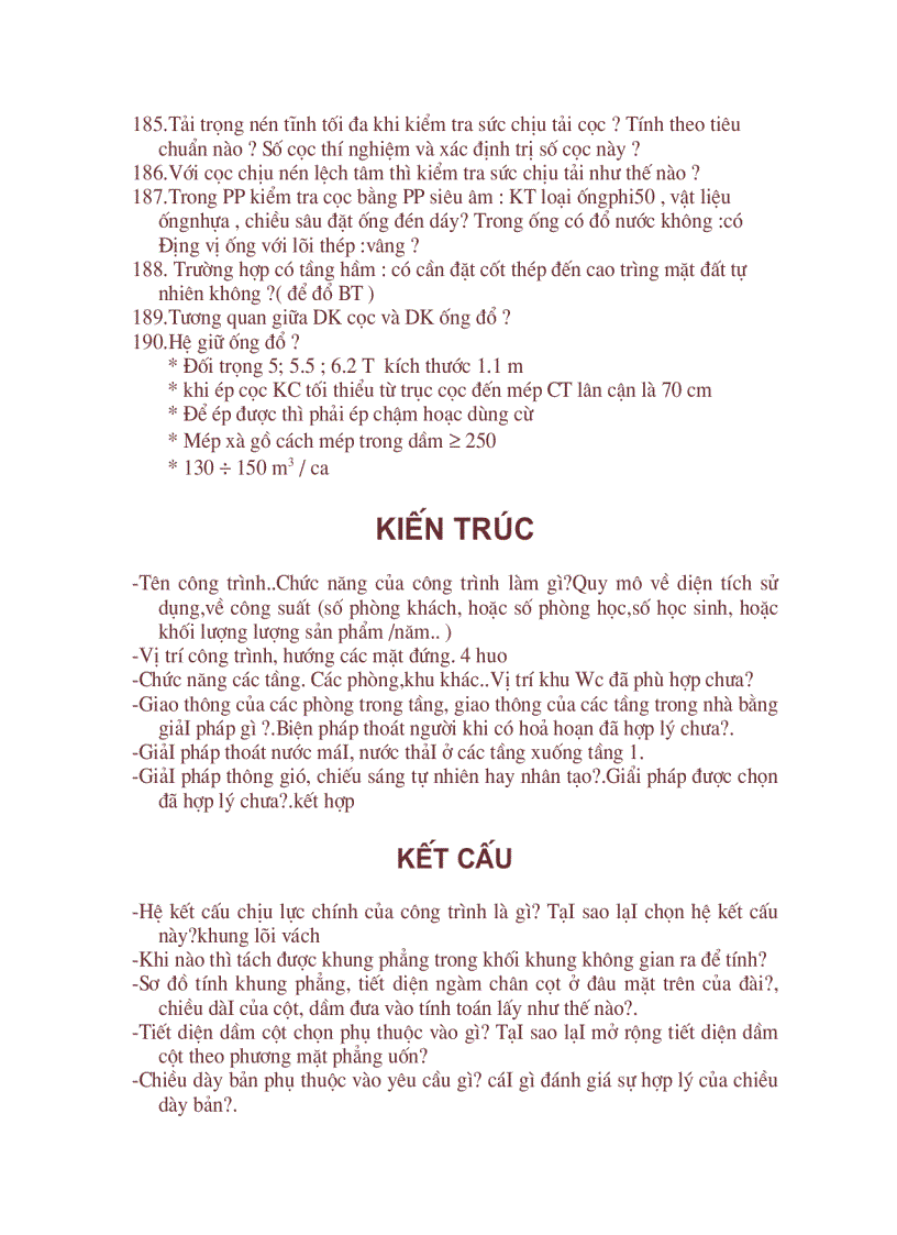 image for page Câu hỏi bảo vệ tốt nghiệp ngành xây dựng dân dụng và công nghiệp