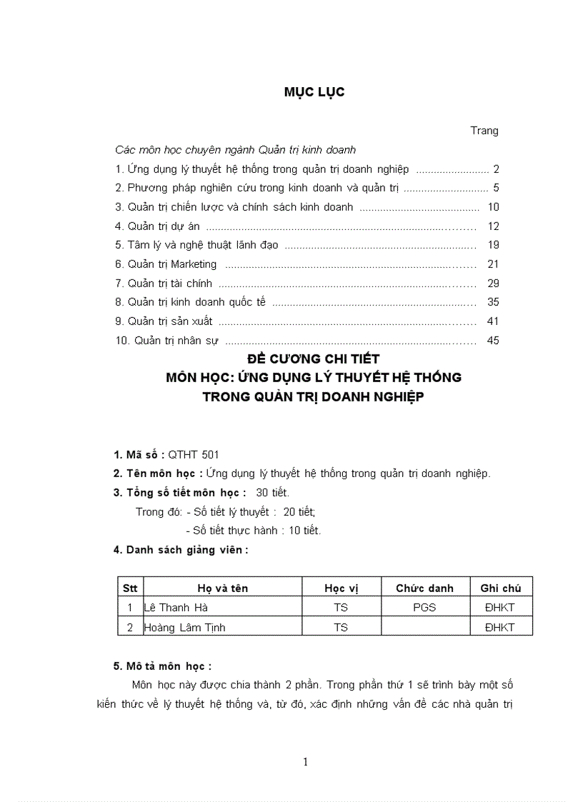 image for page Tập đề cương bài giảng ngành quản trị kinh doanh