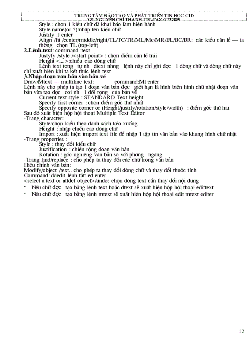 image for page Học autocad cấp tốc