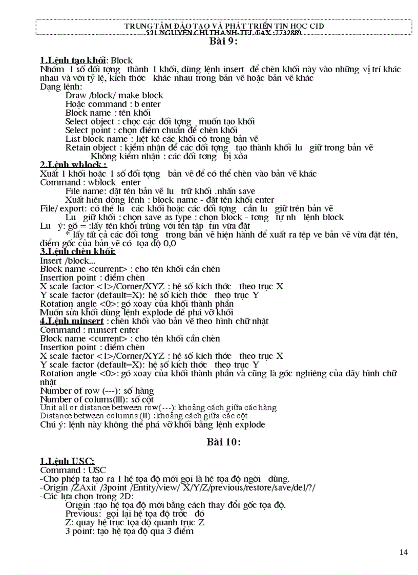 image for page Học autocad cấp tốc