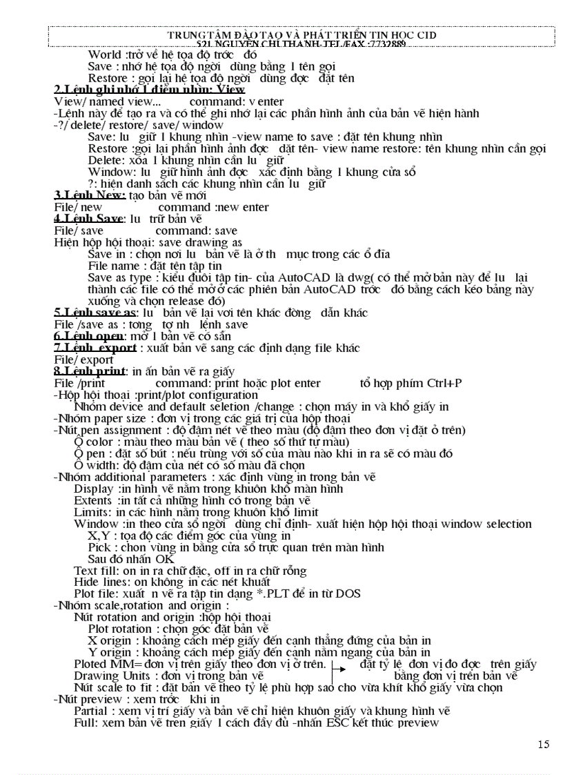 image for page Học autocad cấp tốc